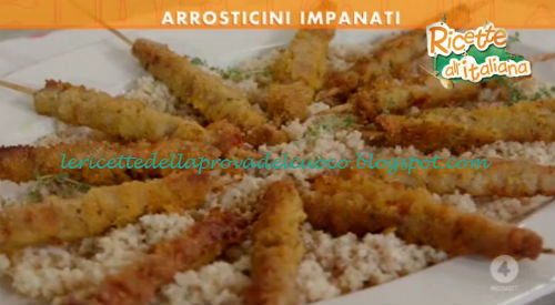 Ricette all'Italiana - Arrosticini impanati ricetta Anna Moroni
