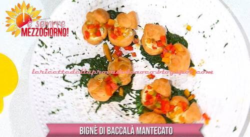 Bignè di baccalà mantecato ricetta Mauro Improta