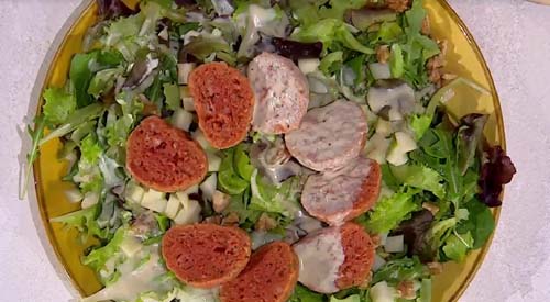 Canederli di rapa rossa in  insalata ricetta Barbara De Nigris