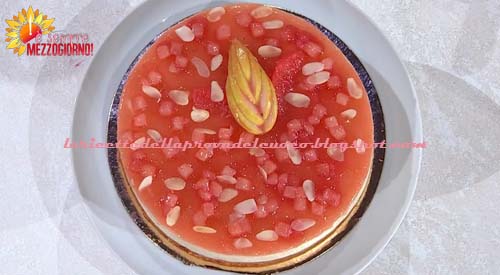 Cheesecake al pompelmo rosa e pere coscia ricetta Sal De Riso