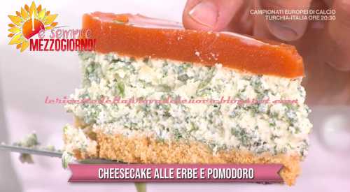 Cheesecake alle erbe e pomodoro ricetta Daniele Persegani