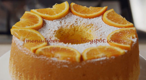 Chiffon cake all’arancia ricetta Benedetta Rossi