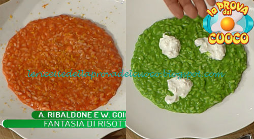 Fantasia di risotti ricetta Andrea Ribaldone da Prova del Cuoco