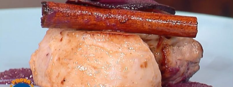La prova del cuoco | Ricetta filetto di maiale con purè di carote viola di Natale Giunta