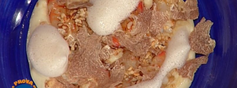 La prova del cuoco | Ricetta mazzancolle con purè tartufo e nocciole di Gianfranco Pascucci