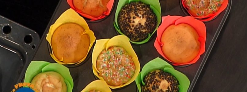 La prova del cuoco | Ricetta muffin colorati di Elisa Isoardi e Rita Dalla Chiesa
