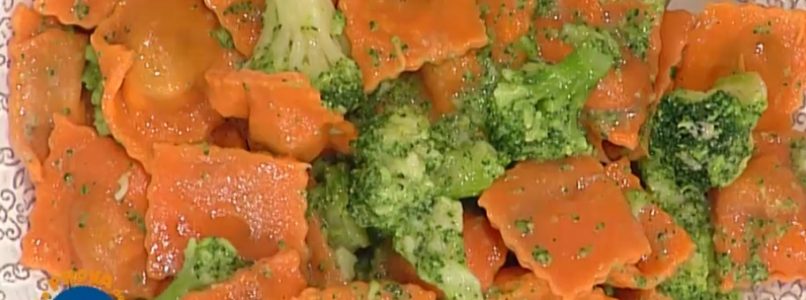 La prova del cuoco | Ricetta ravioli rossi con broccoli e gorgonzola di Alessandra Spisni