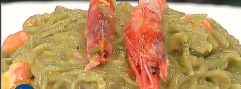 La prova del cuoco | Ricetta tagliolini di borragine con gamberi e gorgonzola di Ivano Ricchebono