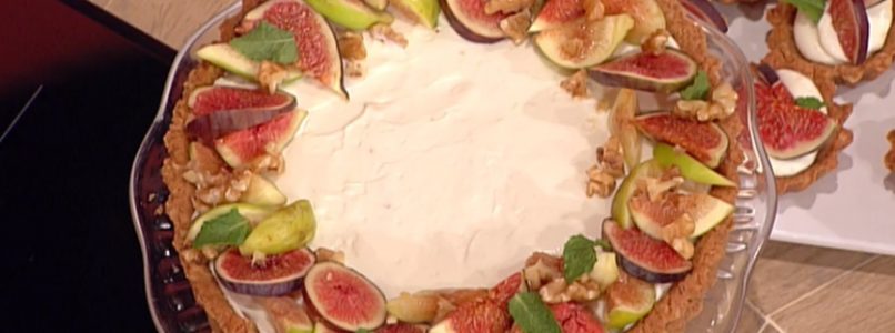La prova del cuoco | Ricetta torta crema e fichi di Natalia Cattelani