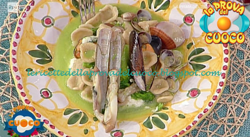 Orecchiette cime di rapa e frutti di mare ricetta Claudio Favale da Prova del Cuoco
