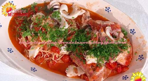 Pasta con ciambotto di pesce ricetta Antonella Ricci