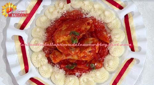 Pollo ai peperoni con purè di patate ricetta Gian Piero Fava
