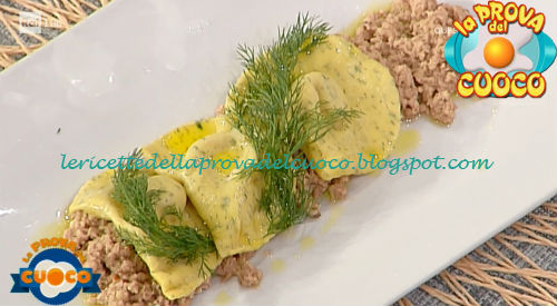 Ravioli di Pecorino con Ragù di Coniglio ricetta Emanuele Vallini da Prova del Cuoco
