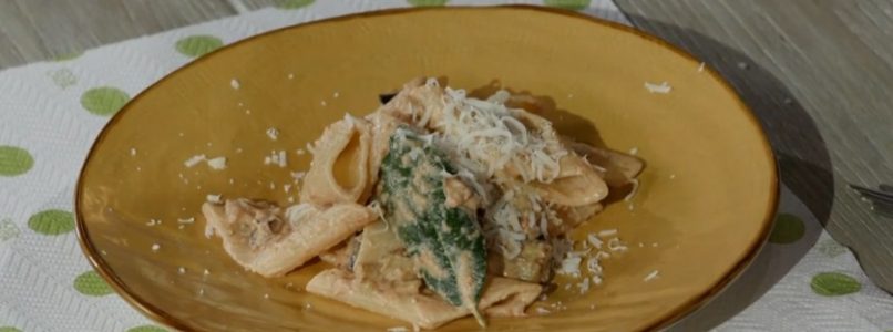 Ricette all’italiana | Ricetta pennoni con melanzane e crema di pomodori secchi di Anna Moroni