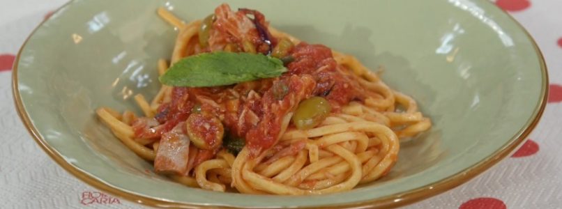 Ricette all’italiana | Ricetta spaghetti alla chitarra al tonno di Anna Moroni