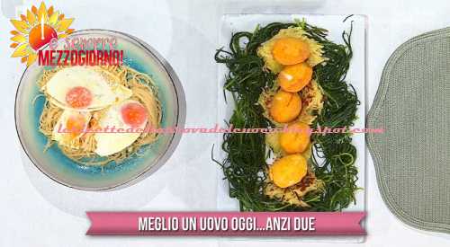 Spaghetti alla poverella e uova alla monachina ricetta Mauro Improta