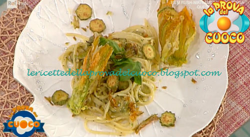 Spaghettoni al pesto di pistacchi e zucchine ricetta Natale Giunta da Prova del Cuoco