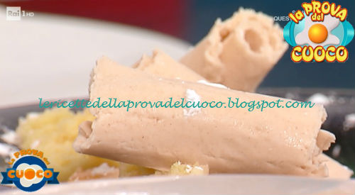 Torta di mele con gelato arrotolato alla cannella ricetta Diego Bongiovanni