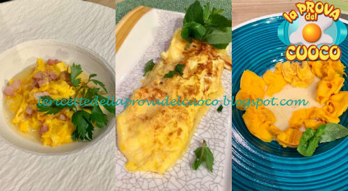 Uova strapazzate, omelette e fagottini di uova ricetta Diego Bongiovanni