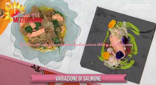 Variazione di salmone ricetta Mauro Improta